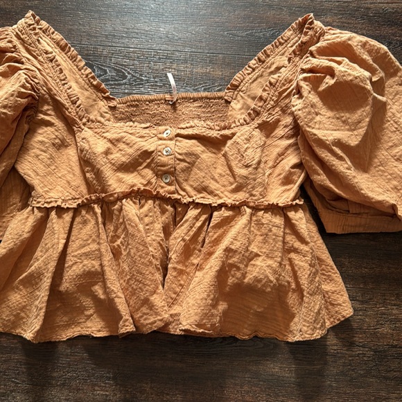 Free People. Leave it to me babydoll Top - Picture 2 of 3